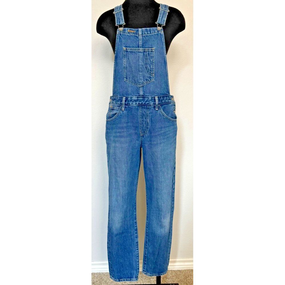 Levi Overalls Women Size Medium Blue Denim Bib Fitted Jean Dungaree Levi's